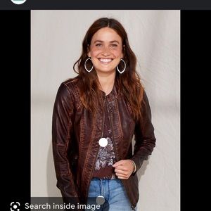 Brown pleather jacket from Maurice’s size 2x